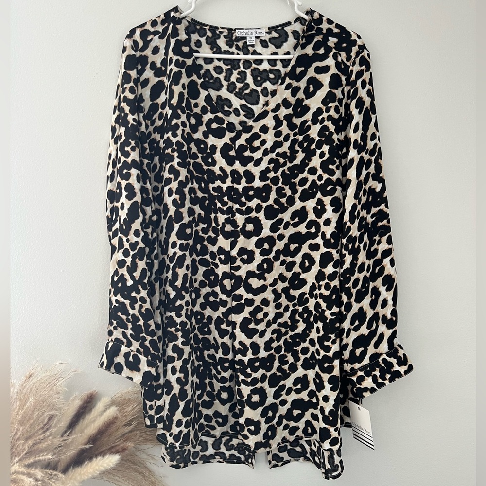 Leopard print blouse